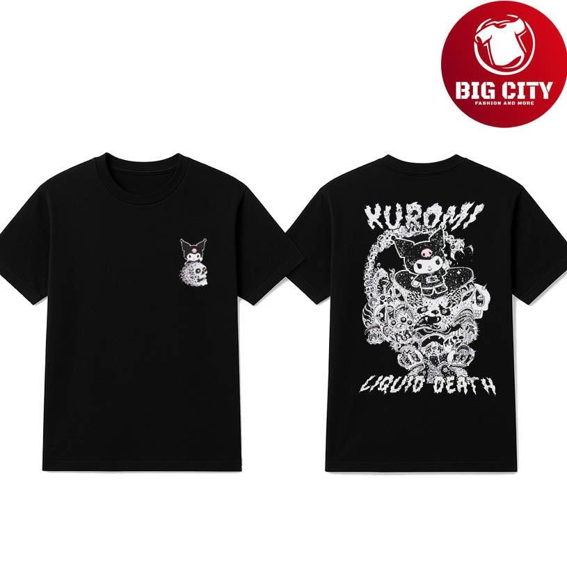 Kuromi X Liquid Death Tonal Logo Two Sided Shirt