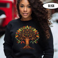 Kwanzaa Tree of Life African American Holiday Family Matching Kwanzaa Blessing Kinara sweatshirt African Roots Kwanzaa...