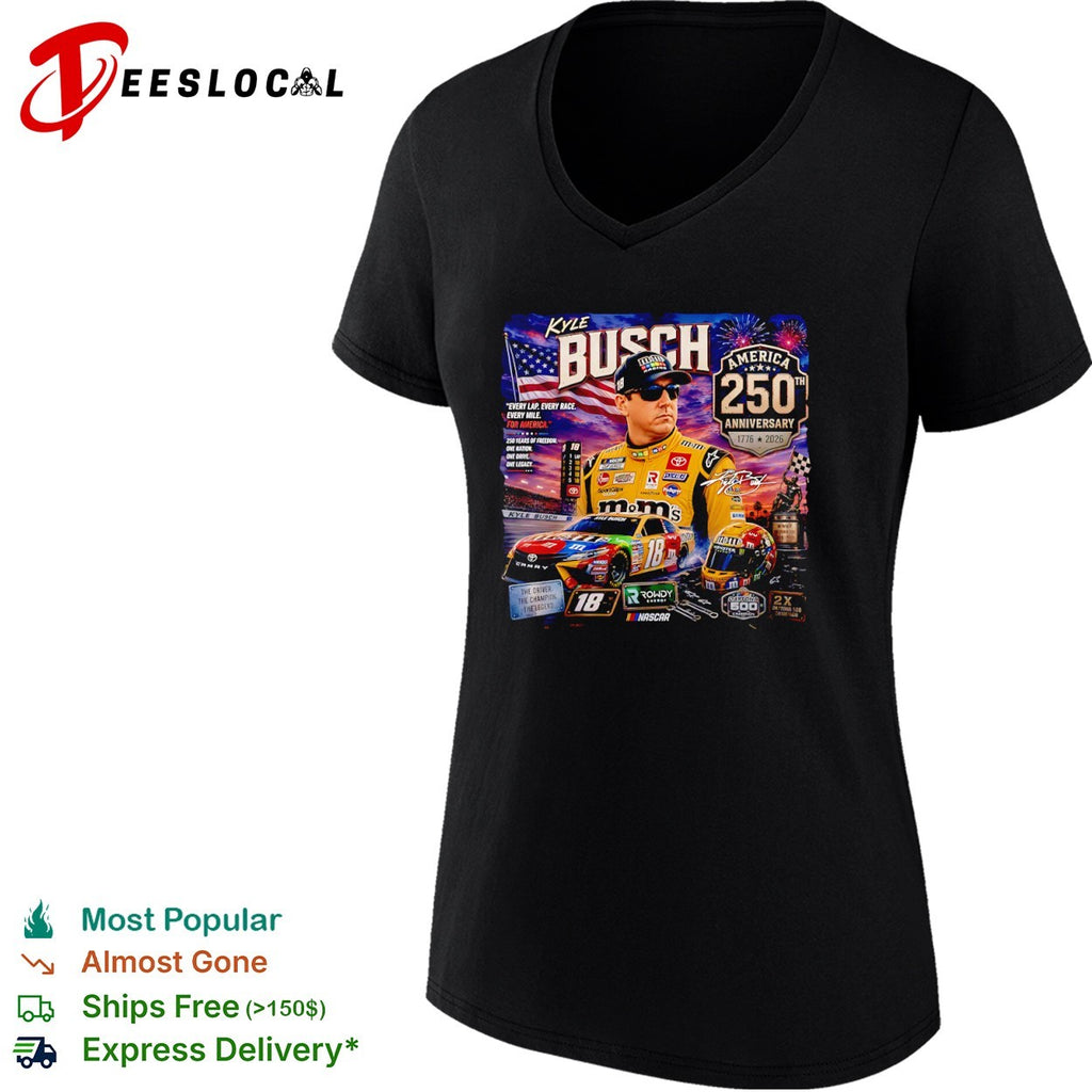 Kyle Busch NASCAR America 250th Anniversary Signature shirt