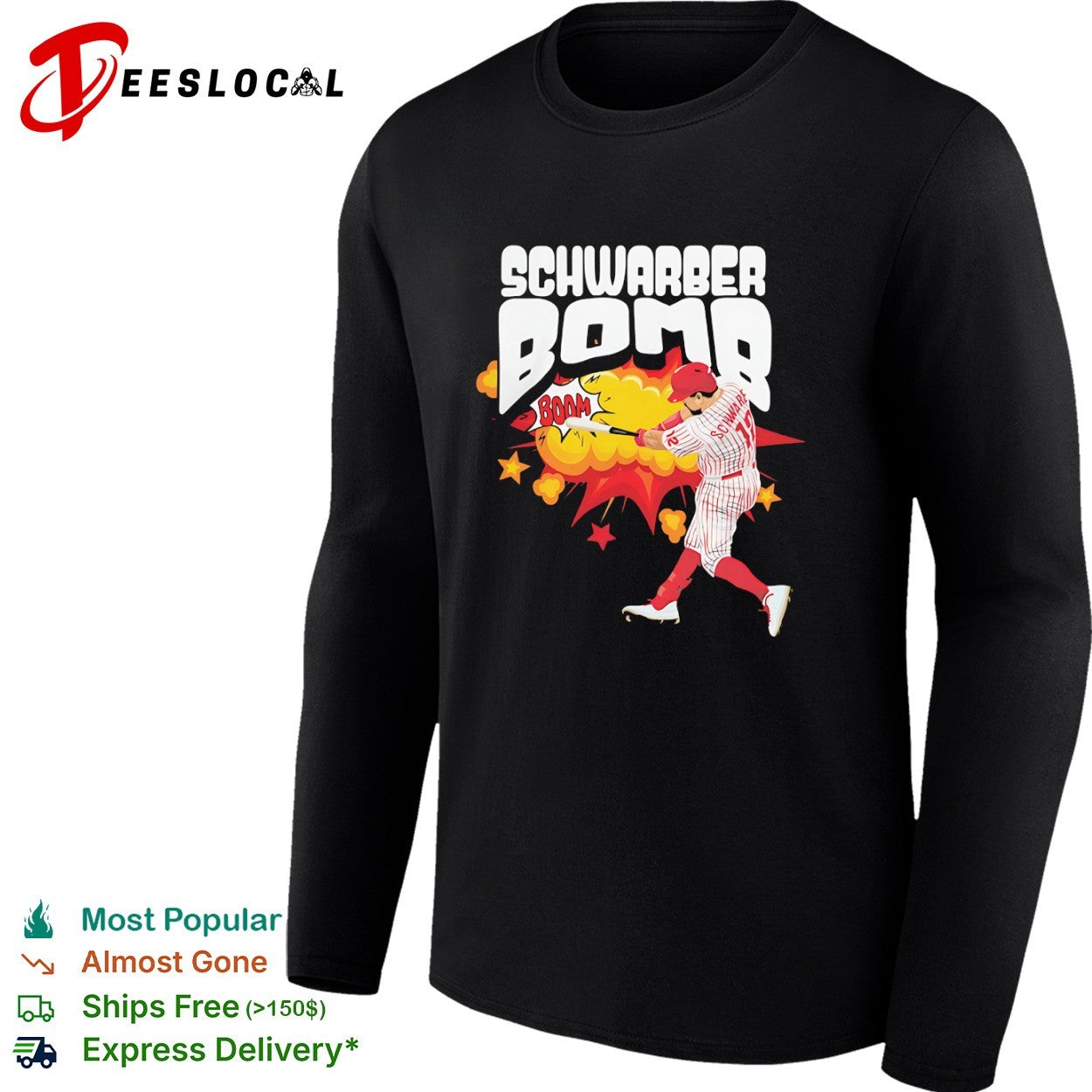 Kyle Schwarber Schwarber Bomb Boom Philadelphia Phillies shirt