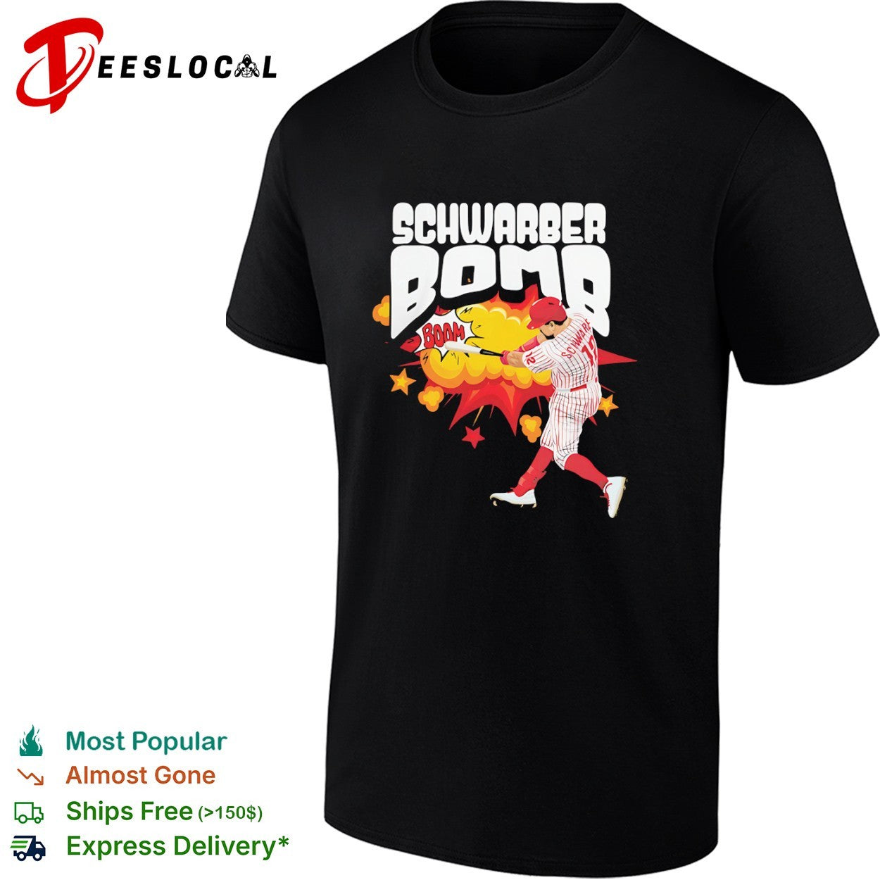 Kyle Schwarber Schwarber Bomb Boom Philadelphia Phillies shirt
