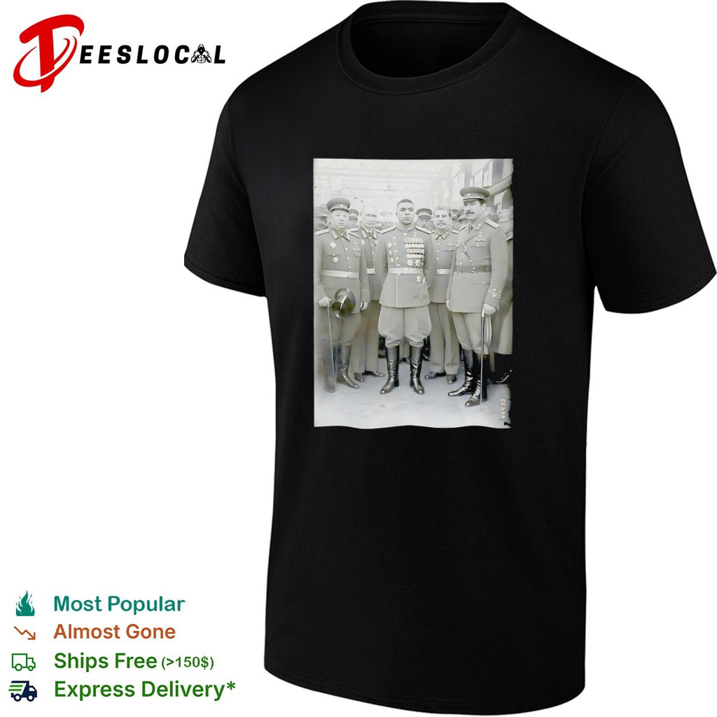 Kylian Mbappé with Vladimir Putin and Joseph Stalin Vintage Edit shirt