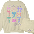 Kylie Pittts Coquette Bow 2 Sides Sweatshirt, So for Those Reasons Shirt, Cotton Round Neck Tee, Unisex Tshirt for Men...