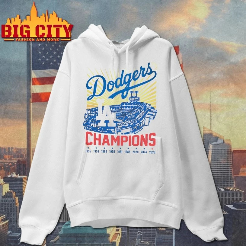 LA Baseball World Series Champion 1955 1959 1963 1965 1981 1988 2020 2024 2025 shirt
