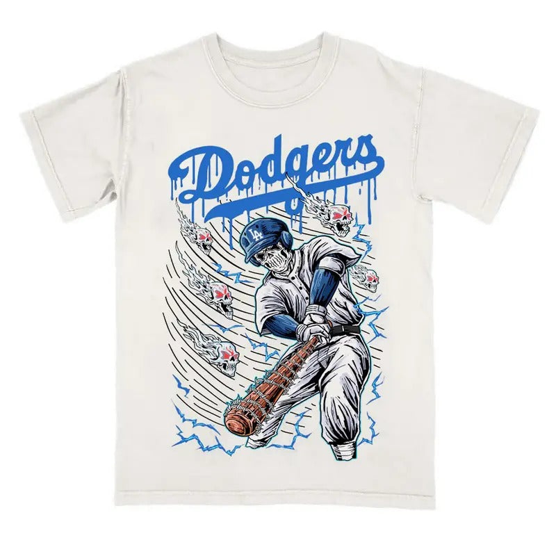 LA DODGER "BLEEDING BLUE Shirt Basketball Vintage Graphic Tee Men Women Streetwear Hoodie, Sweatshirt | RetroVerseTees.com
