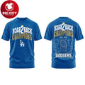 LA Dodgers 9-Time World Series Champions 2025 Celebration Two Sided Shirt