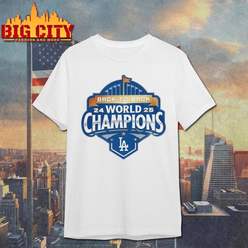 LA Dodgers Celebration Champions Back To Back Shirt