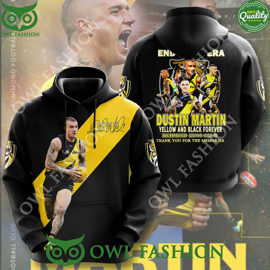 Richmond FC x Dustin Martin Yellow and Black Forever 3D t Shirt