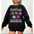 LGBT Pride Black Lives Matter T Shirt When Someone Attacks One Tshirt Dungeon RPG DND Dragons Dice Games T Shirt DND...