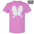 Lace Bunny Ears Sequin Patch Gildan Short Sleeve T-Shirt Hoodie, Sweatshirt | RetroVerseTees.com
