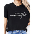 Ladies' Casual Loose Short Sleeves, T-shirts, Basic Tops, Unique Rest, Holiday Gifts Are Preferred, Suitable For Women'WB...