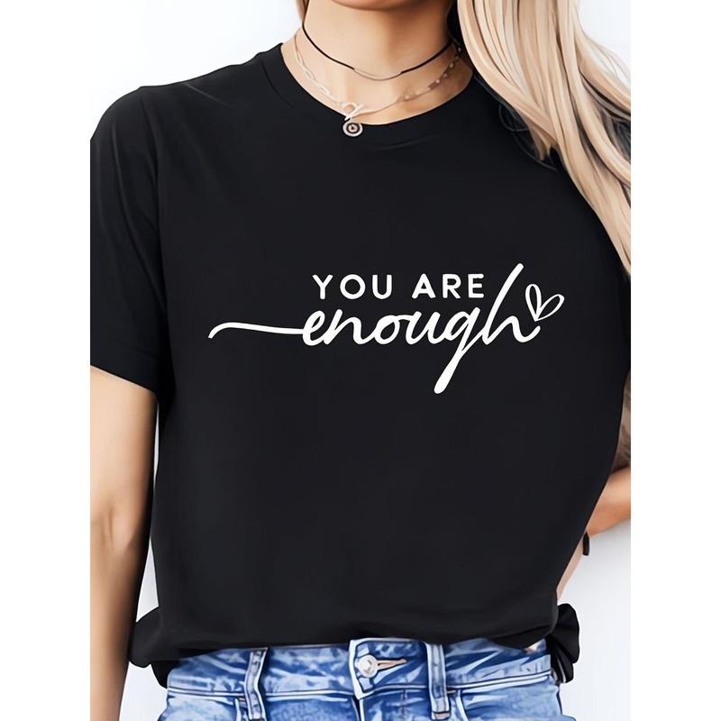 Ladies' Casual Loose Short Sleeves, T-shirts, Basic Tops, Unique Rest, Holiday Gifts Are Preferred, Suitable For Women'WB...