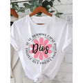 Ladies' Round Neck Fashionable Printed T-Shirt, Round Neck Casual Top, Lightweight Gunpla brand Breathable T-Shirt...