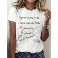 Ladies with trouser legs Gunpla brand letters round neck women short sleeve trend printing elastic half-sleeve T-shirt...