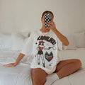 Ladylike Tee, cowgirl raise hell western graphic tee, vintage trendy tee Hoodie, Sweatshirt | RetroVerseTees.com