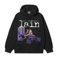 Lain "Organization" Heavyweight Vintage Hoodie Cotton Blend Classic Anime Sweatshirt Menswear Tops Pullover Long Sleeve...