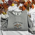 Lake Tahoe Embroidered sweatshirt, Sierra Nevada California embroidered crewneck T-Shirts, Hoodie | RetroVerseTees.com