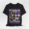 Lamar Jackson Football Streetwear Cotton Unisex Short Sleeve Shirt, Apparel for Game Day, Perfect Gift for Football Fans...