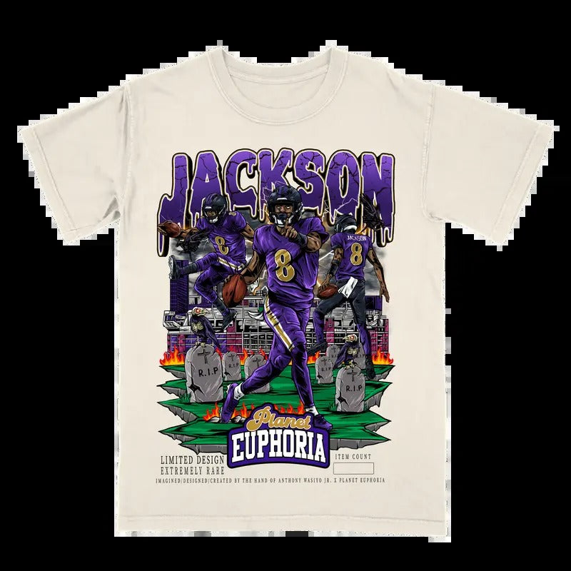 Lamar Jackson V3 Tee Gift For Fan - Men's Casual T-shirt - Menswearstyle{n002}2 Hoodie, Sweatshirt | RetroVerseTees.com