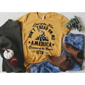 Land Of The Free Don't Tread On Me America Because Of the Brave 1776, 4th of July Family Matching Shirt, Patriotic...