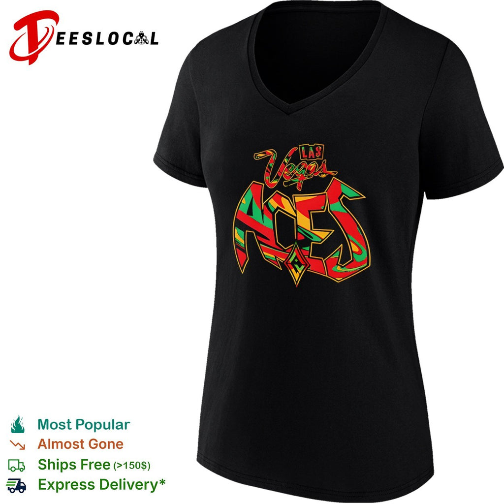 Las Vegas Aces Graffiti Logo WNBA basketball shirt