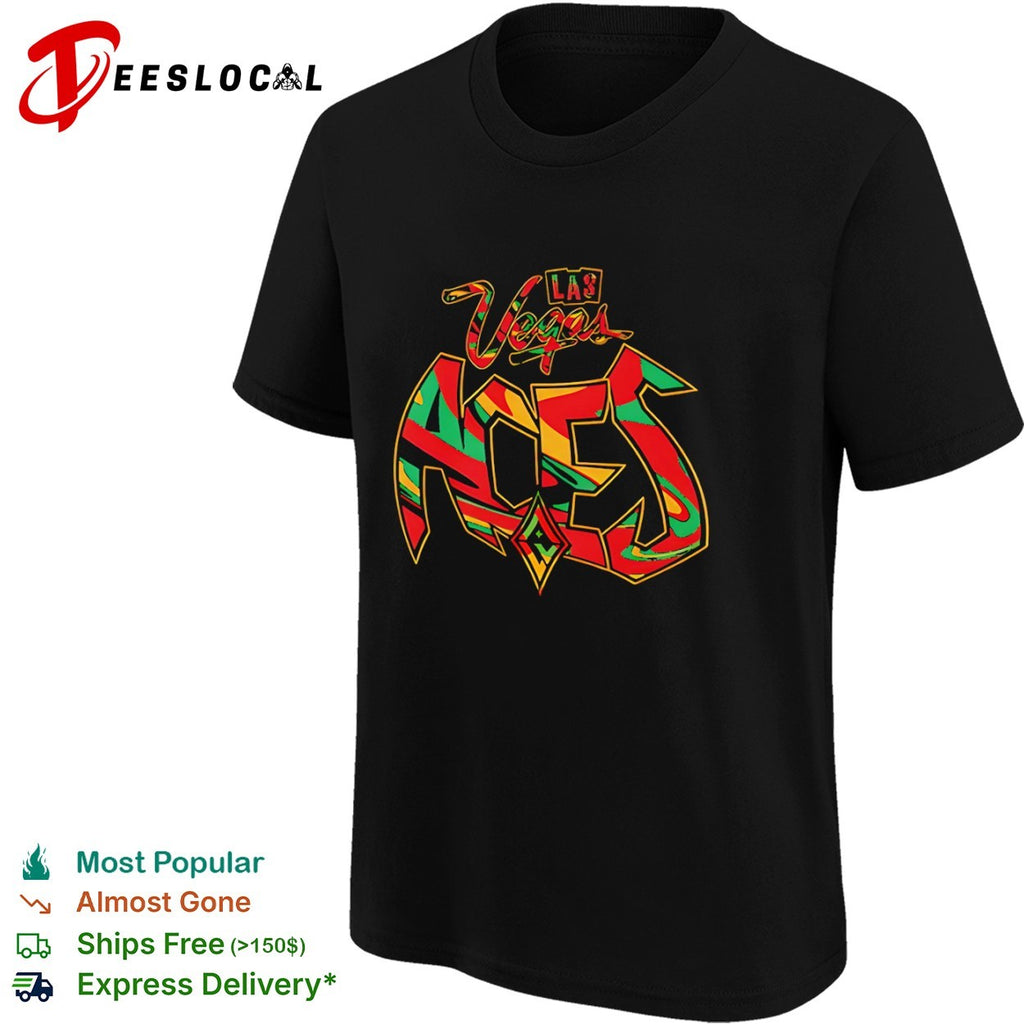 Las Vegas Aces Graffiti Logo WNBA basketball shirt