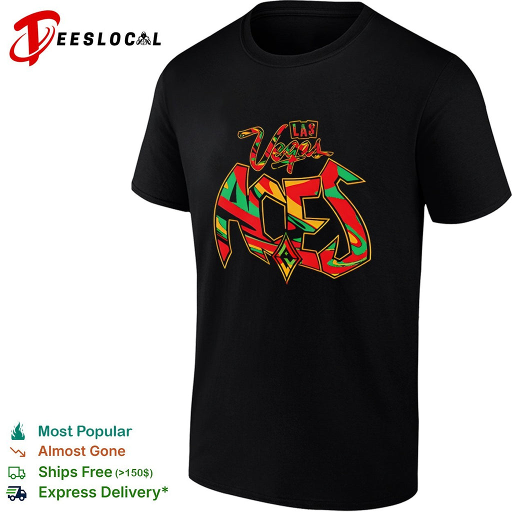 Las Vegas Aces Graffiti Logo WNBA basketball shirt