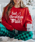 Last Christmas As A Miss Sweatshirt, Bride Hoodie For Christmas, Bride To Be Gift Sweatshirt, Engaged Christmas Hoodie,...