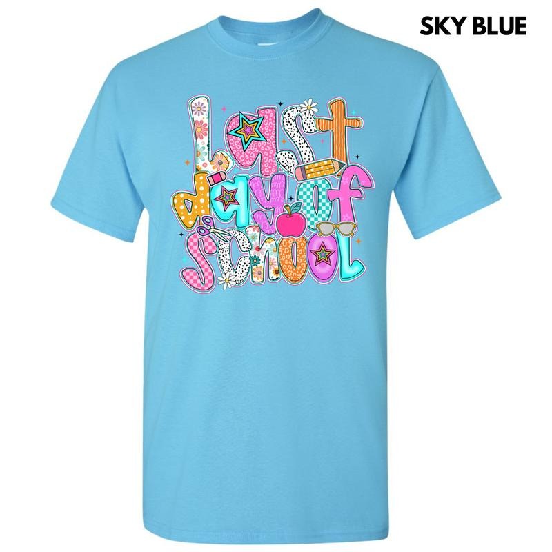 Last Day Of School Gildan Short Sleeve T-Shirt 'NLB' Hoodie, Sweatshirt | RetroVerseTees.com
