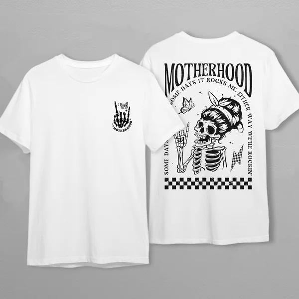 Latarshia Grant Store Motherhood Rocker Mom Everyday Wear T-Shirt Hoodie, Sweatshirt | RetroVerseTees.com