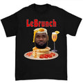 LeBrunch Funny LeBron Pancake Tee Highlighting Brunch Parody and Washed Streetwear Style Hoodie, Sweatshirt
