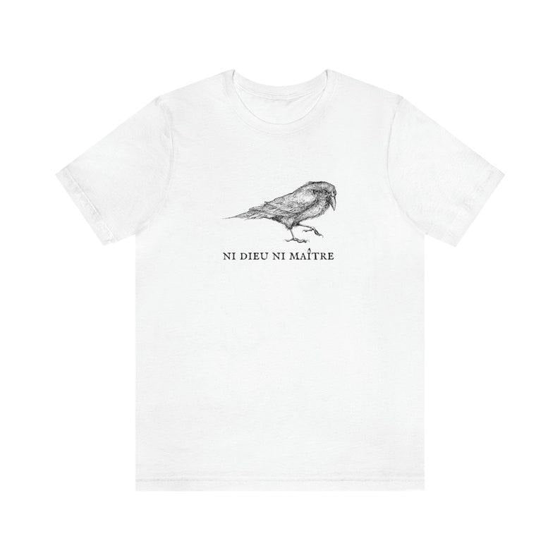 Leftist French Anarchist Crow Bird TNF FOG TNF Masters Secular Horizontalism Raven Cute T-Shirt, Gift for Fan, Gift For...