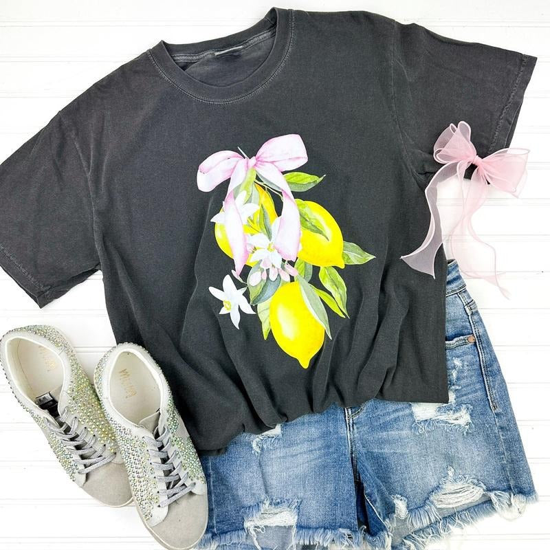 Lemon Coquette Comfort Colors T-Shirt Hoodie, Sweatshirt | RetroVerseTees.com