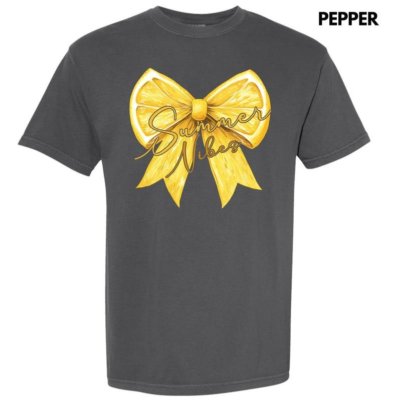 Lemon Summer Bow Comfort Colors T-Shirt 'NLB' Hoodie, Sweatshirt | RetroVerseTees.com