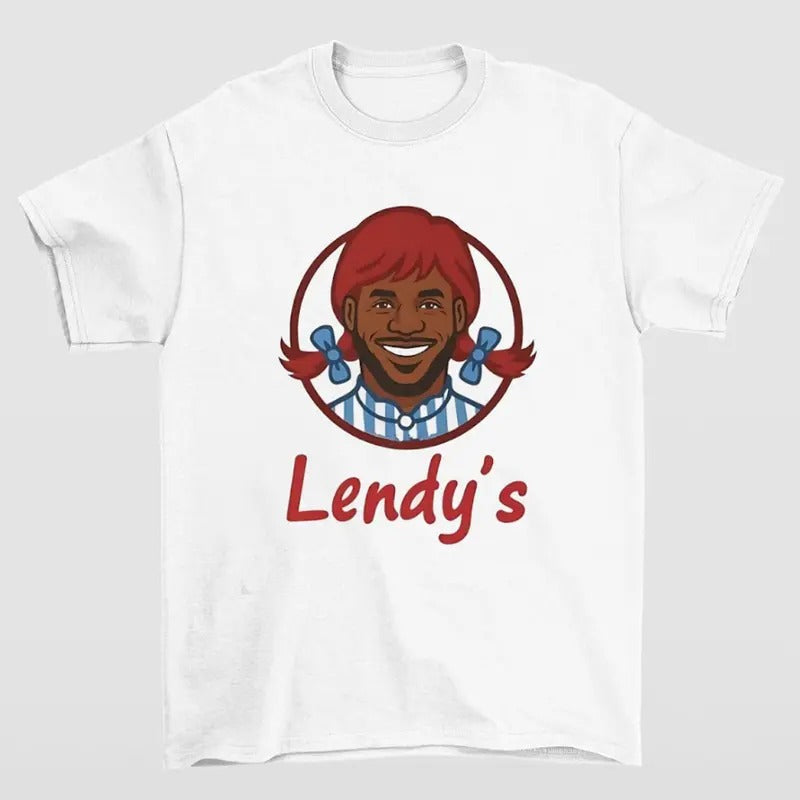 Lendy's LeBron Wendy's Shirt Featuring Bold and Playful Parody Design for Fans of Humor Hoodie, Sweatshirt