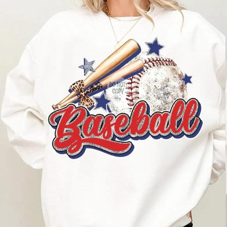 Baseball Bat w/ Leopard Bow DTF Transfers - THIS IS NOT A SHIRT Hoodie, Sweatshirt | RetroVerseTees.com
