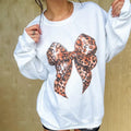 Leopard Bow Graphic Top T-Shirts, Hoodie, Sweatshirt | RetroVerseTees.com