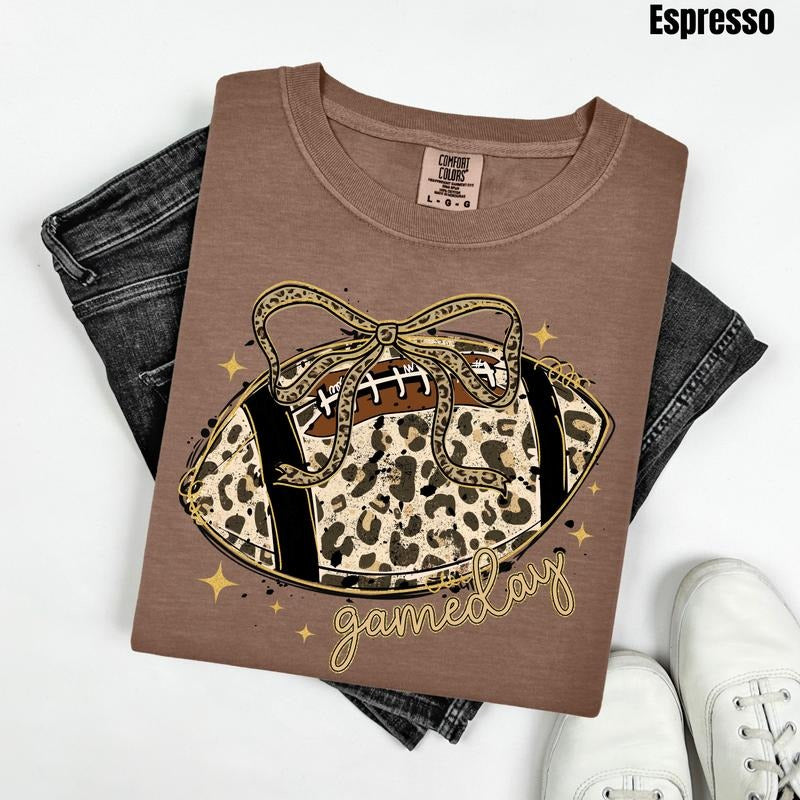 Leopard Football Comfort Colors T-Shirt 'NLB' Hoodie, Sweatshirt | RetroVerseTees.com