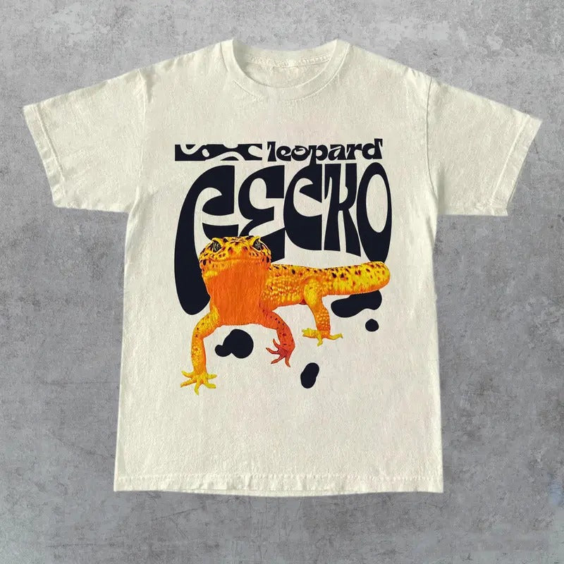 Leopard Gecko v1 Tee Shirt Outfit, Gift for Her, Gift for Him, Gift for Friend Hoodie, Sweatshirt | RetroVerseTees.com