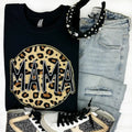 Leopard Mama Circle Chenille Patch Sweatshirt T-Shirts, Hoodie | RetroVerseTees.com