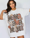 Leopard Mama Flower T-shirt, Retro Groovy Boho , Mama Shirt, Mother's Day T-shirt Hoodie, Sweatshirt | RetroVerseTees.com