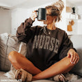 Leopard Nurse Sweatshirt, RN Shirt, Cute Nurse Shirt,Nursing School Sweatshirt, Registered Nurse Sweatshirt Hoodie