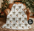 Leopard Santa Sherpa Fleece Blanket T-Shirts, Hoodie, Sweatshirt | RetroVerseTees.com