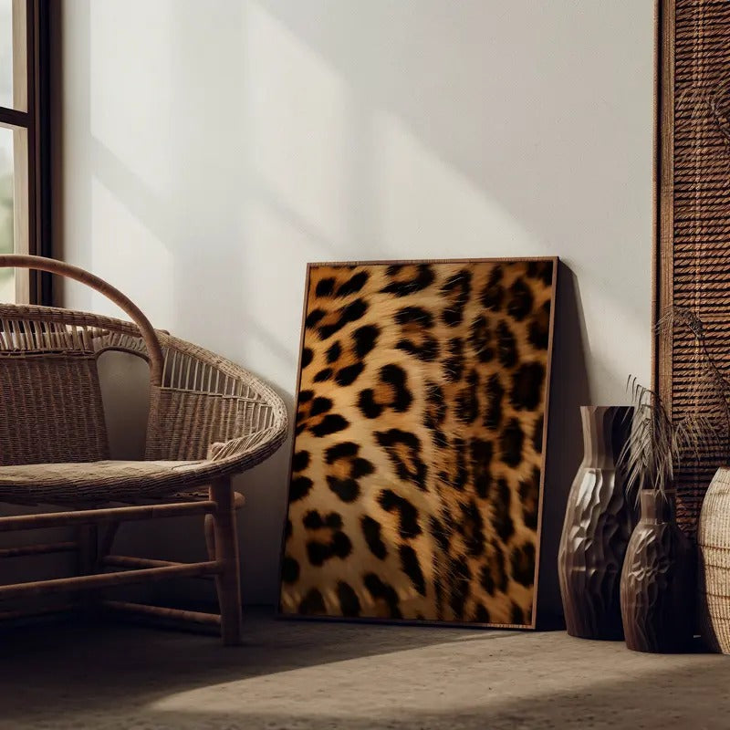 Leopard Wall Art, Leopard Pattern Poster, Wildlife Photography Poster, Bedroom Wall Decor, Aesthetic Trendy Photography...
