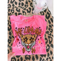 Leppard Band Tee  | neon pink comfort colors t shirt Hoodie, Sweatshirt | RetroVerseTees.com
