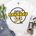 Let'WB shield Spiky hair fighters Bananas Spiky hair fighters T-Shirt Funny Banana Playing Spiky hair fighters Tee Funny...
