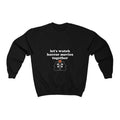 Let'WB shield Watch Horror Movies TNF T-Shirt | Adorable Halloween Season Fall Scary Movies Couples TNF Cute Crewneck...