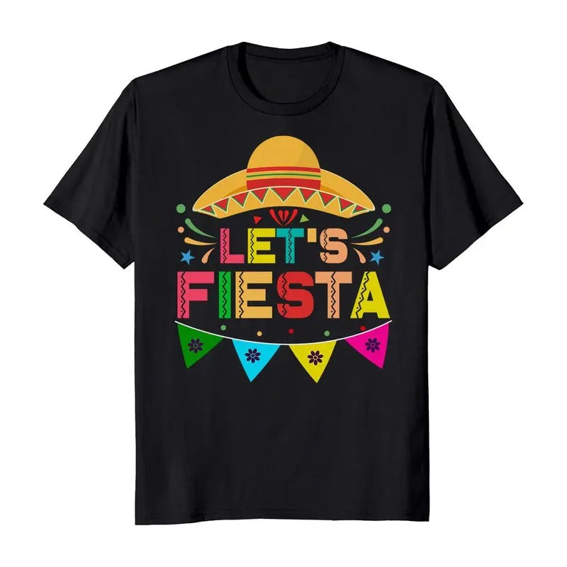 Let's Fiesta Cinco De Mayo Batalla De Puebla Hispanic Heritage T-Shirt Casual Classic Hoodie, Sweatshirt | RetroVerseTees.com