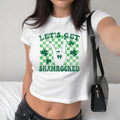 Let's get shamrocked St Patrick's Day Baby Tee, St Patrick's day Baby Tee, Vintage St Patrick's Baby Tee, Lucky Shirt,...