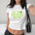 Let the shenanigans begin Saint Patrick's Day Baby Tee, Y2K 2000's Style, Streetwear Style, Gift for Her Hoodie, Sweatshirt